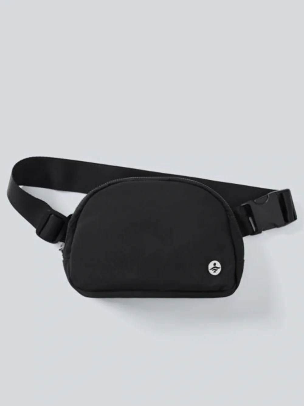 Black Crossbody Belt Bag with Adjustable Strap